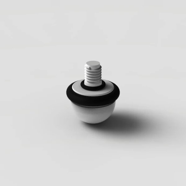Punta rotante in ceramica per bastoni Ambutech a vite 8MM