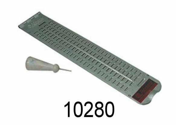 Metall- Braille-Tafel 4X28